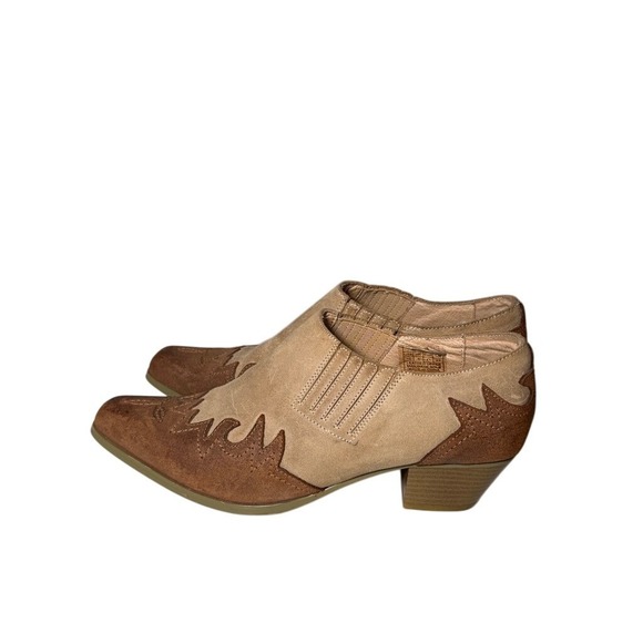 Oak Tree Farm Women 8 Brown Western Wear Lo  Cowgirl Western Boots - Picture 1 of 10